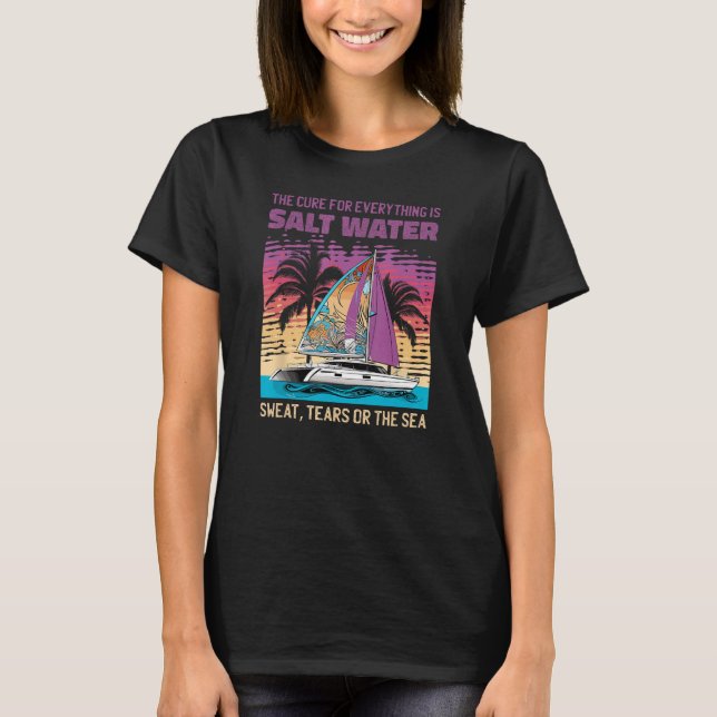 Yachting seailinger Sailing-Yacht-Sailor Quote Boa T Shirt (Framsida)