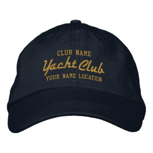 YachtklubbPersonalizable lock Broderad Keps