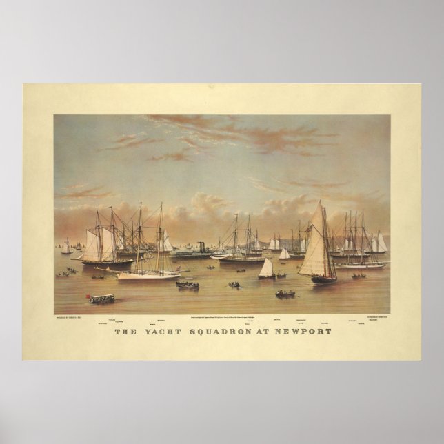 Yachts i Newport Poster (Framsidan)