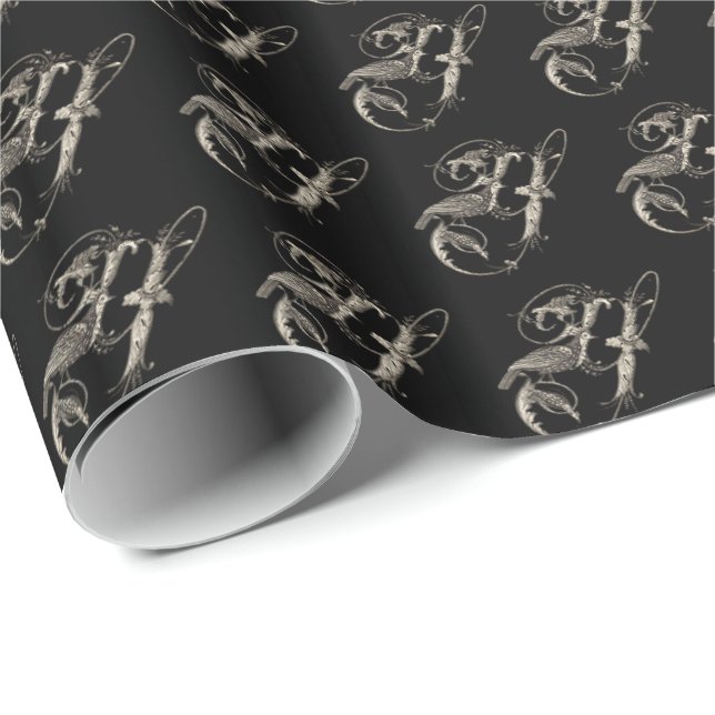 Yacou Bird Mönster Wrapping Papper Presentpapper (Rullad Hörn)