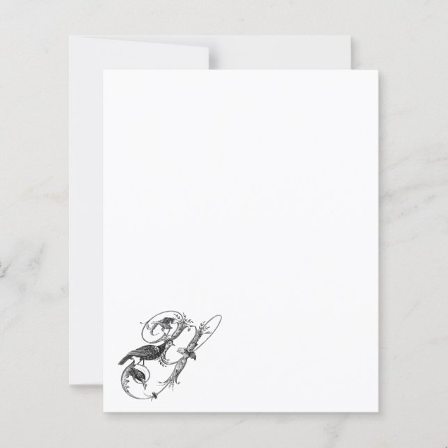 Yacou Bird Vintage Design Italiensk Papper (Framsida)