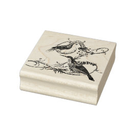 Yacou Bird Wooden Frimärke Stämpel