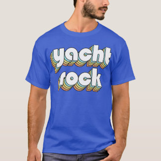 Yacth Sten Retro Regbow Typography Faded Stil T Shirt