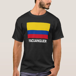 Yacuanquer Colombia Flagga Emblem Escudo Bandera C T Shirt