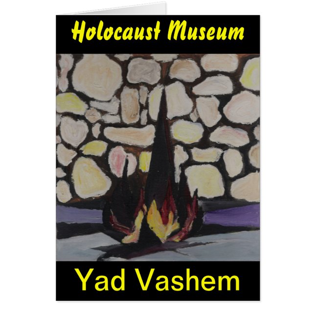 Yad Vashem Hälsningskort (Framsidan)