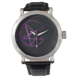yaei lila pentagram armbandsur