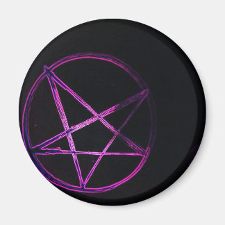 yaei lila pentagram magnet