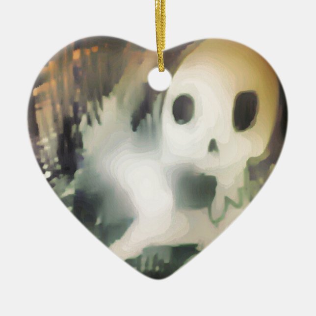 yaei, utomjordingen julgransprydnad keramik (Framsidan)