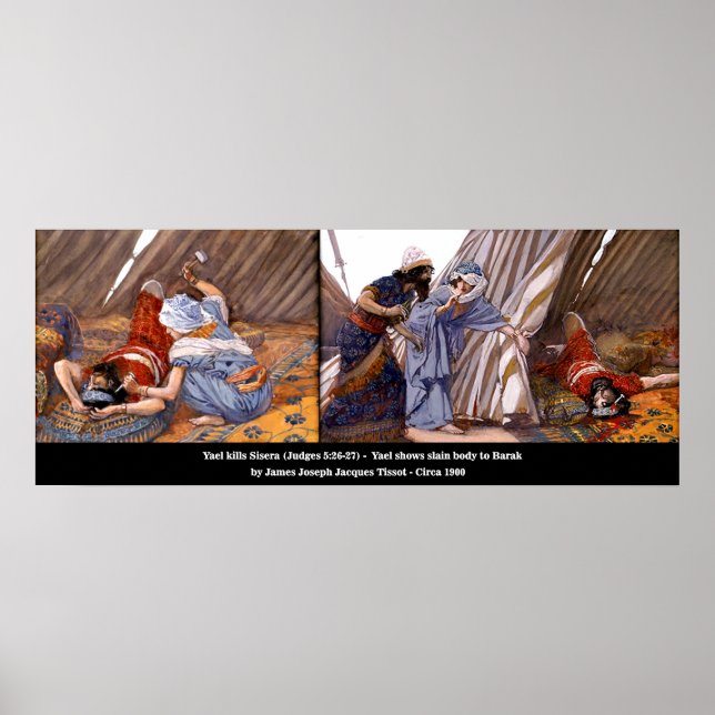 Yael Slays Sisera #4 - Domarna 5:26-27 Poster (Framsidan)