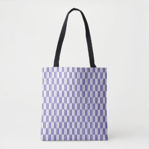 Yagasuri japan traditionell mönster blue lila tygkasse