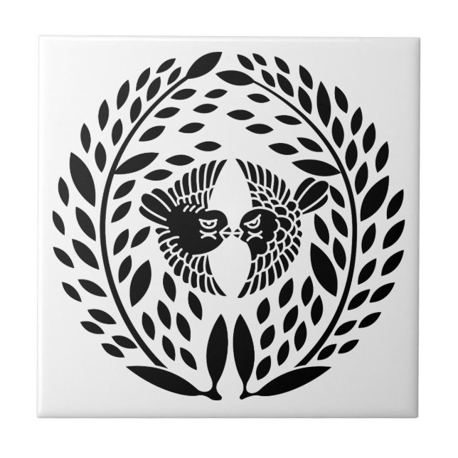 Yagyu-bambu Kakelplatta (Framsidan)