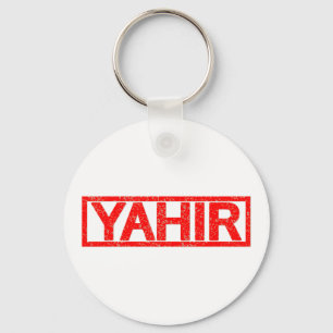 Yahir frimärke nyckelring