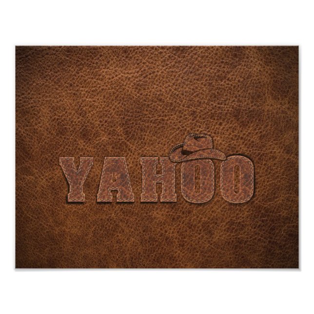 YAHOO westernare stil Fototryck (Framsidan)