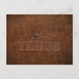 YAHOO westernare stil Vykort