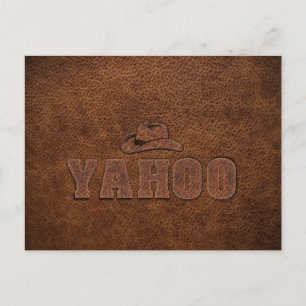 YAHOO westernare stil Vykort