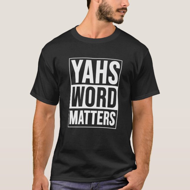 Yahs Ord Matters Hebrew Israelite True Jew 12 Tri T Shirt (Framsida)