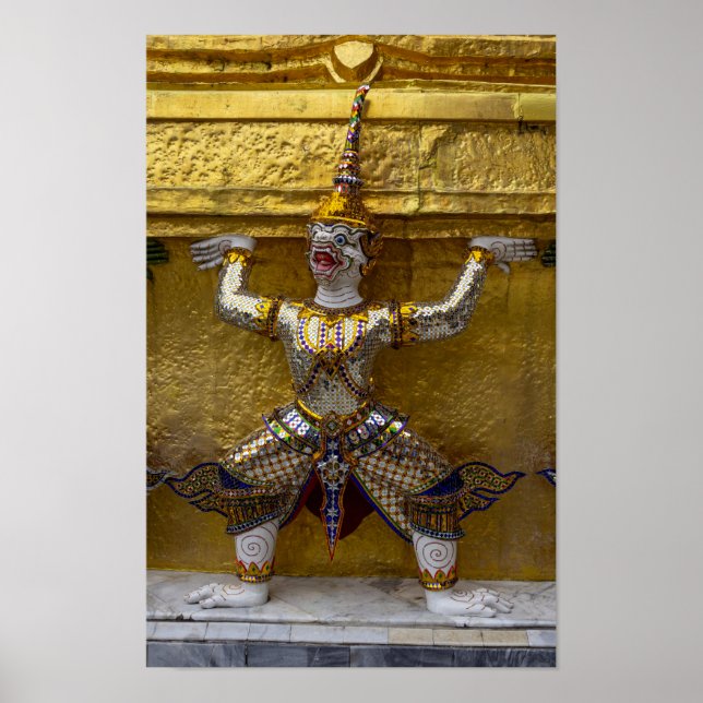 Yahsha statue in Bangkok Poster (Framsidan)