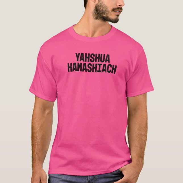 Yahshua Hamashiach T Shirt (Framsida)