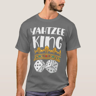 Yahtzee King Spelkväll Tärningsspel rolig T Shirt