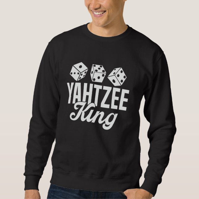 Yahtzee Kung Dice Game Lång Ärmad Tröja (Framsida)