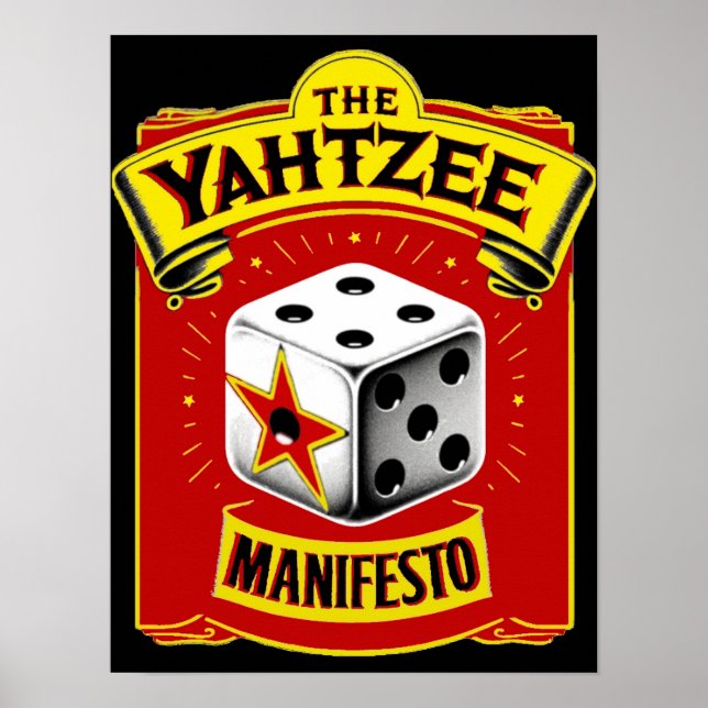 Yahtzee Manifesto Poster (Framsidan)
