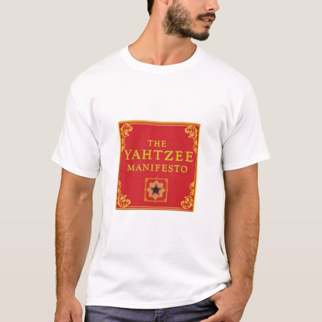 Yahtzee Manifesto T-Shirt (Framsida)