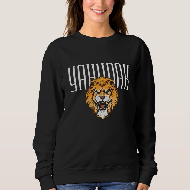Yahudah The Lion  Awakened By Yah Hebrew Israelite T Shirt (Framsida)