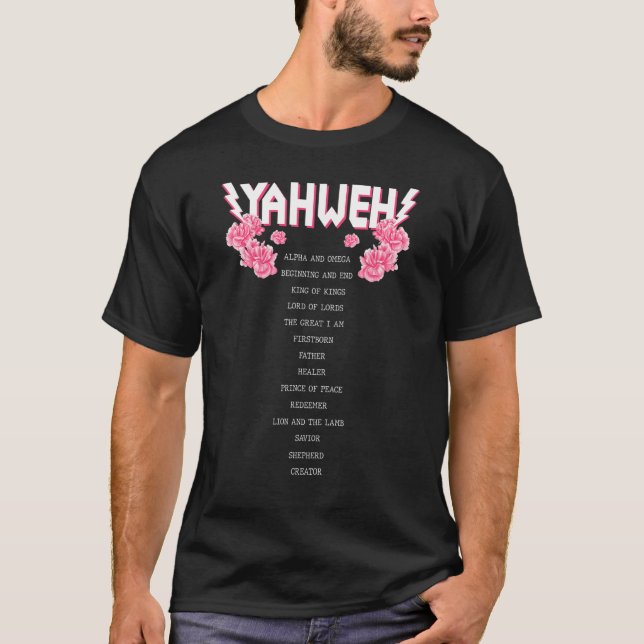 Yahweh Christian Religiösa YHWH Apparel Manar and  T Shirt (Framsida)