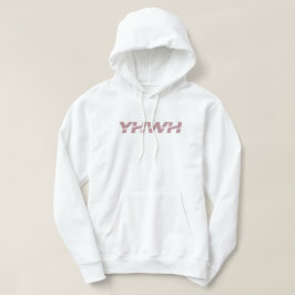 Yahweh dammig rosa hoodie