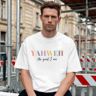 Yahweh den store jag är kristen  t shirt