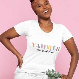 Yahweh den store jag är kristen  t shirt