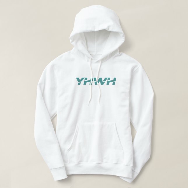 Yahweh Dusty Teal Hoodie (Design framsida)