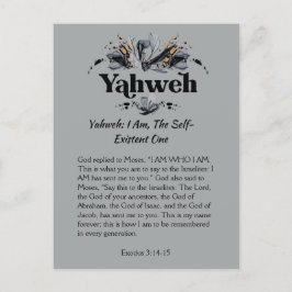 Yahweh | Namn av Guds utvecklingsskript Vykort