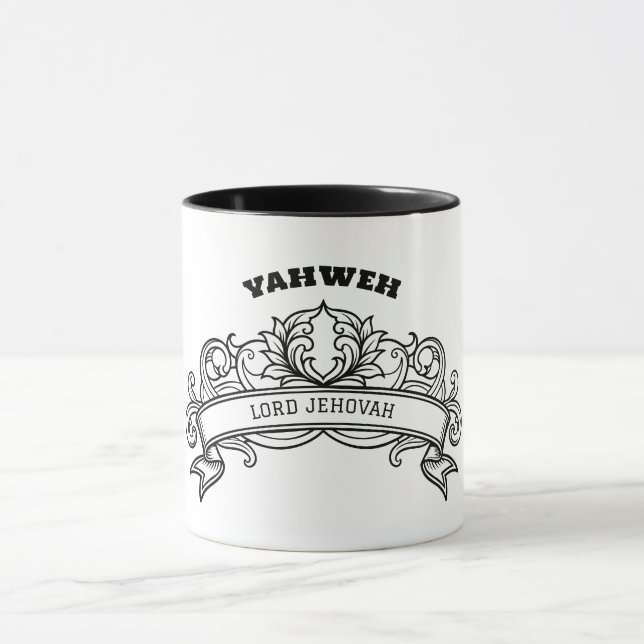 Yahweh Ornate Mug Mugg (Center)
