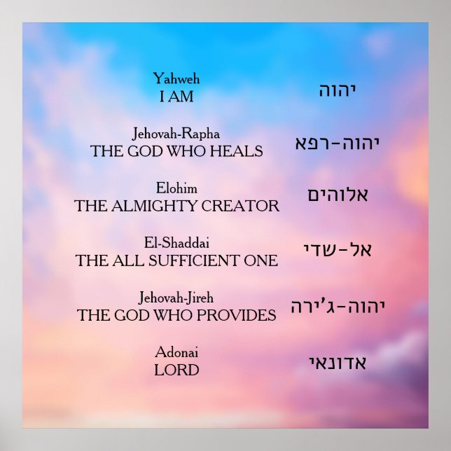 Yahweh Poster (Framsidan)