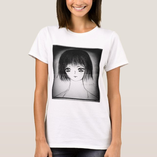 yaie elektra anime manga tecknad konstig t shirt (Framsida)