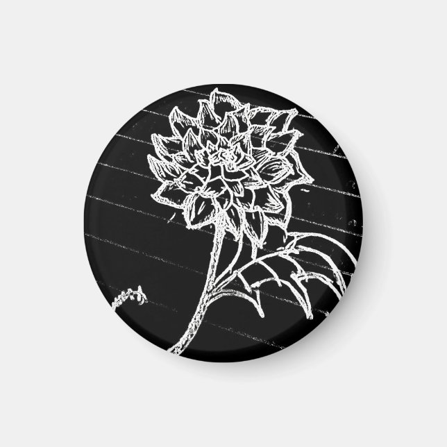 yaie svarta rosor blomma goth emo    magnet (Framsidan)