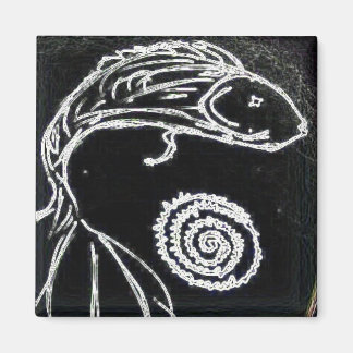 yaie teckning av bettfisk magnet