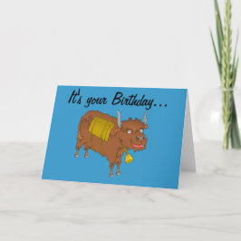 Yak Birthday-kort Kort