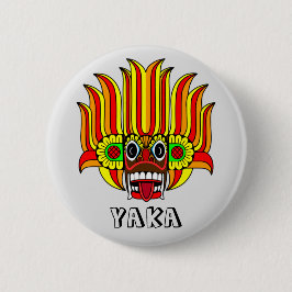 Yaka (Sri Lanka djävulen) design Knapp