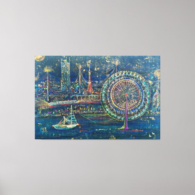 Yakan-Hikou: Flight by Night  Canvastryck (Framsida)