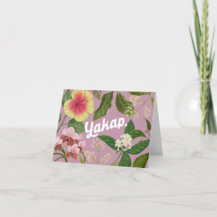 "Yakap" (Hug) Philippine Flowers Kort