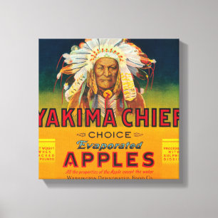 Yakima högsta Apple etikett - Yakima, WA Canvastryck