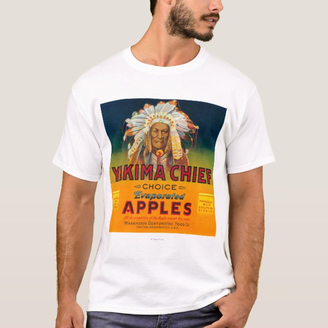 Yakima högsta Apple etikett - Yakima, WA Tee (Framsida)