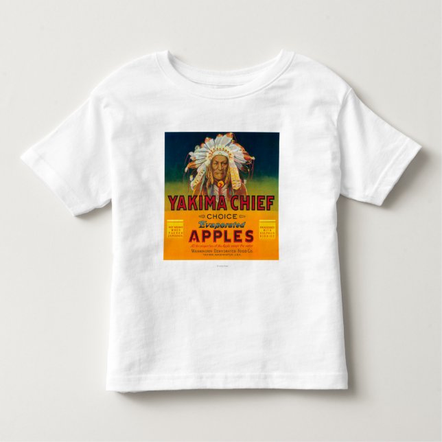 Yakima högsta Apple etikett - Yakima, WA Tee (Framsida)