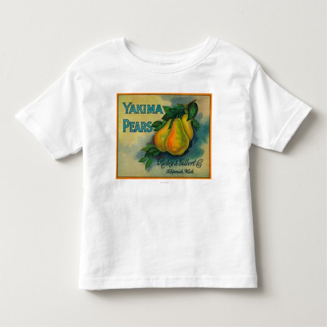 Yakima Pearslåda LabelToppenish, WA T-shirt (Framsida)