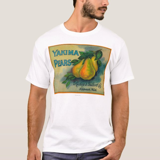 Yakima Pearslåda LabelToppenish, WA Tee Shirt (Framsida)