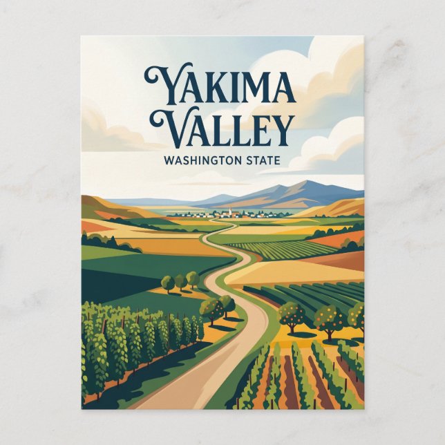 Yakima Valley USA Vykort (Framsida)