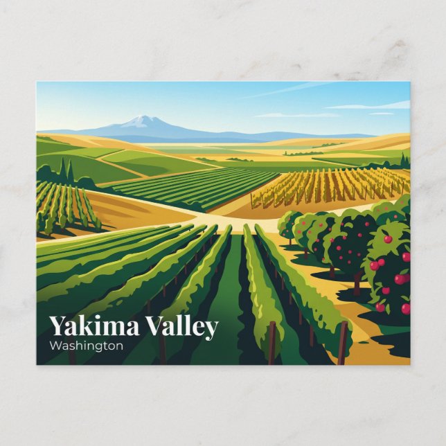 Yakima Valley USA Vykort (Framsida)
