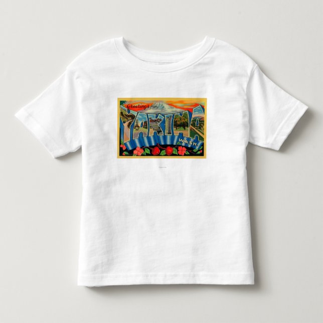 Yakima Washington - stora brevplatser 2 T Shirt (Framsida)